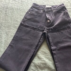 Like new. Free People black frayed jeans. Size 25